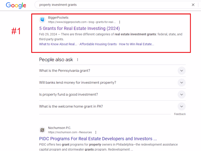 40 position average improvement for targeted keyword rankings.