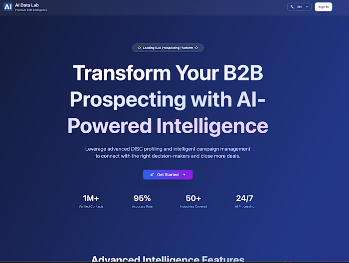 AI Data Lab | Business Intelligence Platform