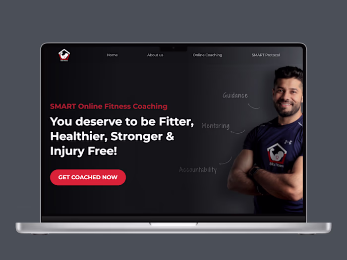 Landing Page Design - Fitness Consultant 
