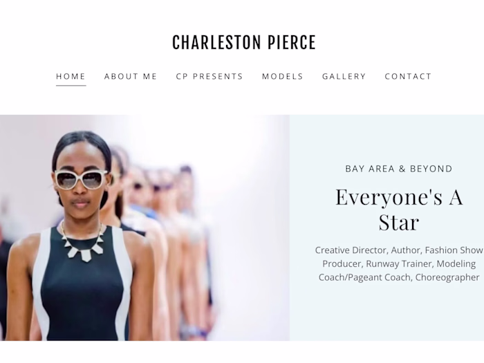 Fashion Show Producer & Model Coach Website Design