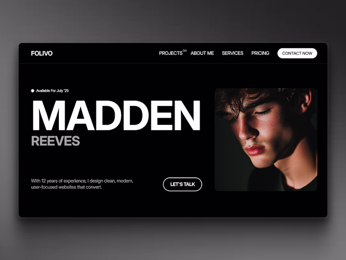 Folivo – Portfolio Template for Designers & Agencies
