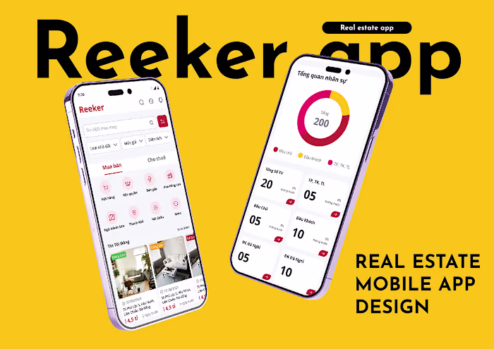 Reeker - UX UI design Real estate mobile app design :: Behance