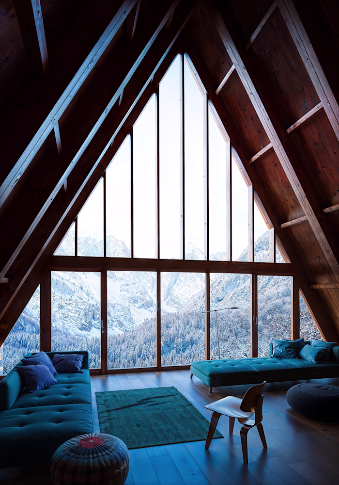 Visualization Of A Shape House Interioir