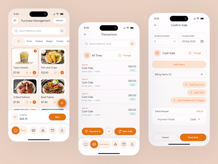 Modern POS System Design for Restaurants