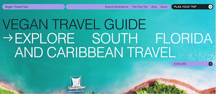 Vegan Travel Website