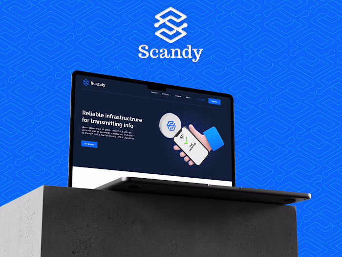 Scandy Tag - Landing Page Design