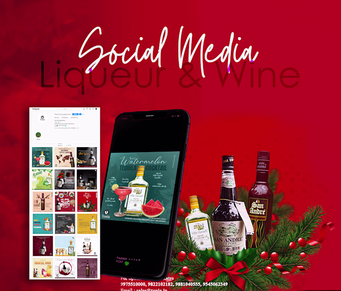 Social Media Creatives - Liqueur & wine : Behance