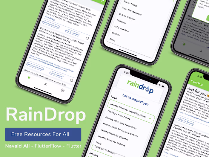 Get RaindDrop - FlutterFlow 
