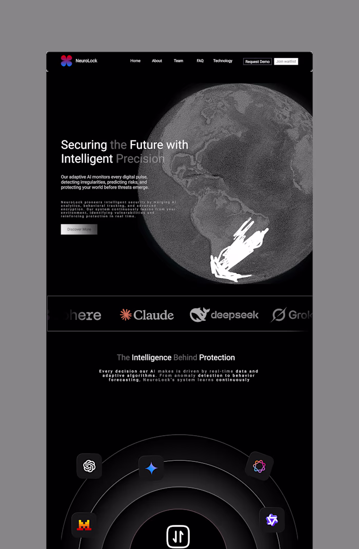 Merging precision and imagination, this landing page explore...