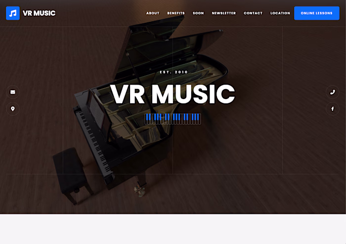 Music Teacher Webflow Site