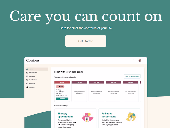 Contour Health | Frontend Lead, Backend Integration