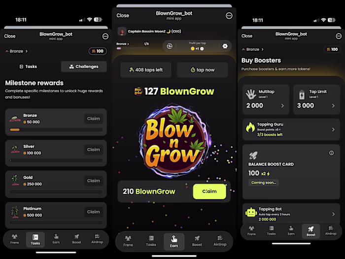  Blow n Grow | Blockchain Telegram Clicker Game