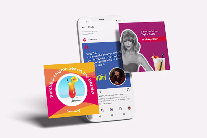 Instagram Content Design: OpenBar