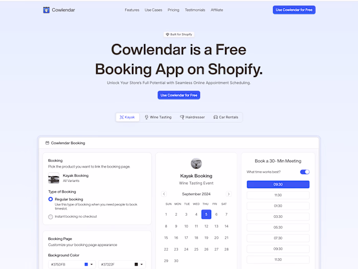 Cowlendar Website Design & Framer Developement