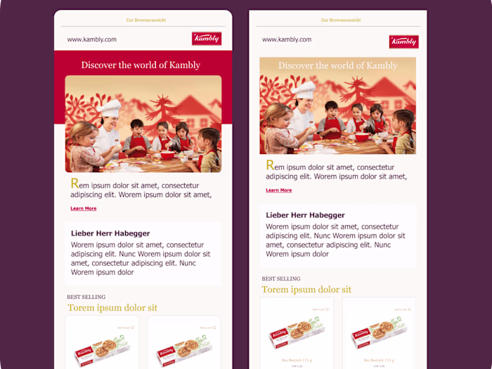 Kambly Newsletter