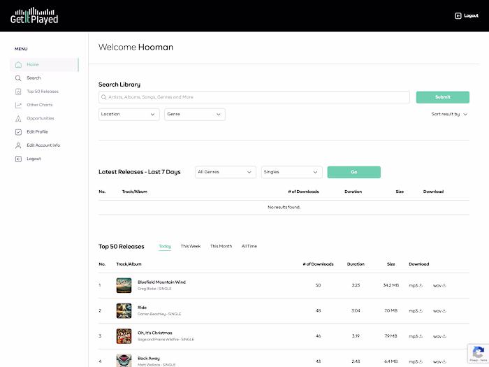 DJ/Artist Collaboration Platform