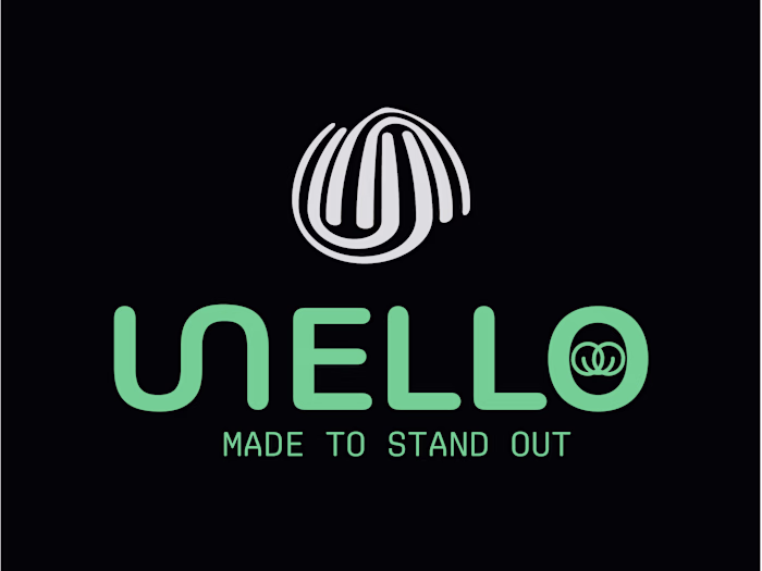 "Excited to share the new logo for UELLO! The design feature...