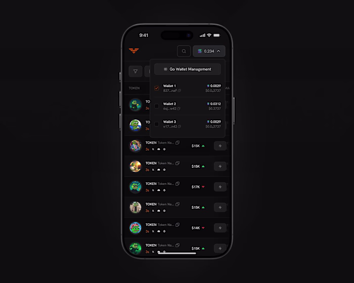 Trenchex mobile app — designed by Chick Studio