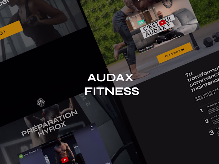 Audax Fitness - Web Design in Showit
