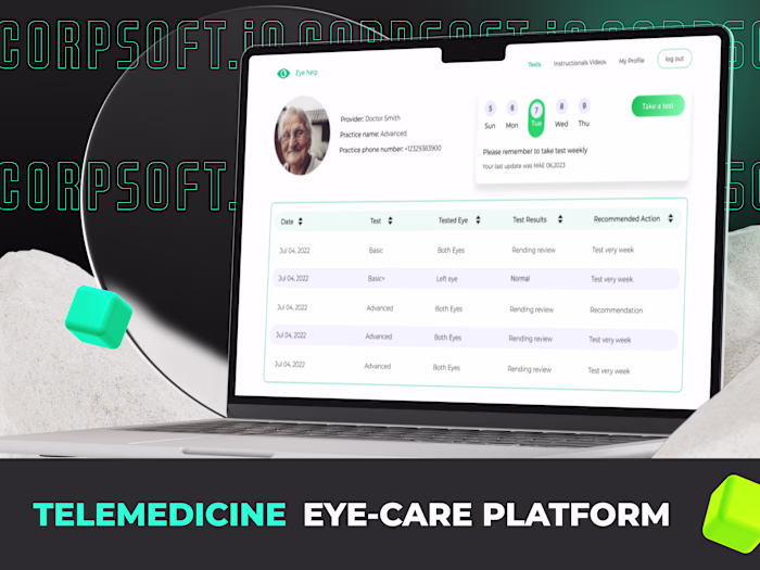 Telemedicine platform for vision screening and testing