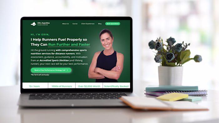 Custom Kajabi Website Development for Erin