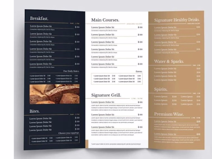 Editable Restaurant Menu Design, flyers, and digital Menu