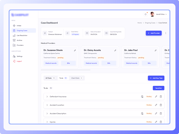 AI-Powered Legal Medical Case Platform Development