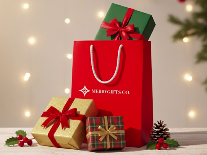 MerryGifts Co. Graphics & Brand Identity Design
