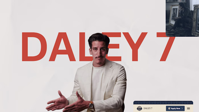 Daley7: Landing Page and Newsletter Email 