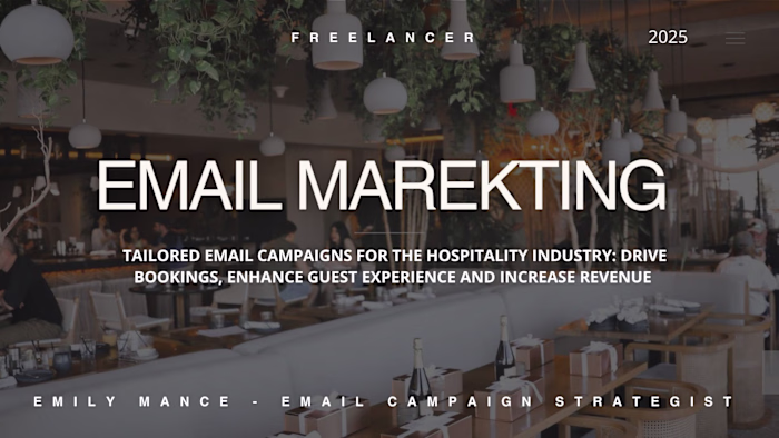 TAILORED EMAIL CAMPAIGNS FOR HOSPITALITY INDUSTRY 