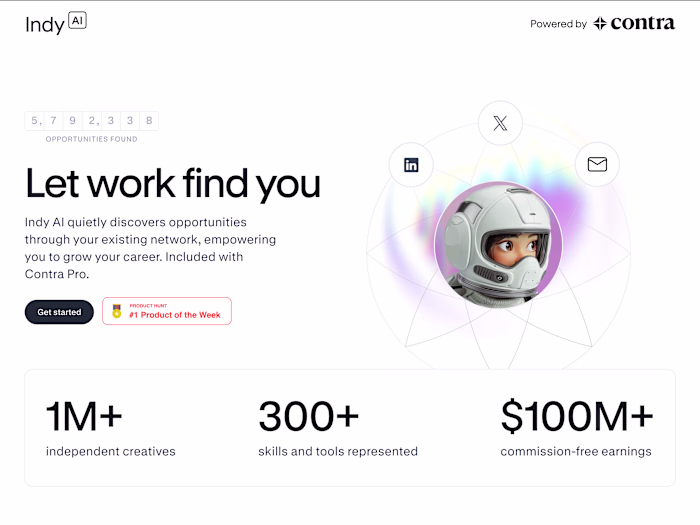 Indy.ai Chrome Extension for Contra