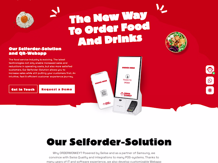 ORDERMONKEY - Design & Build in Webflow