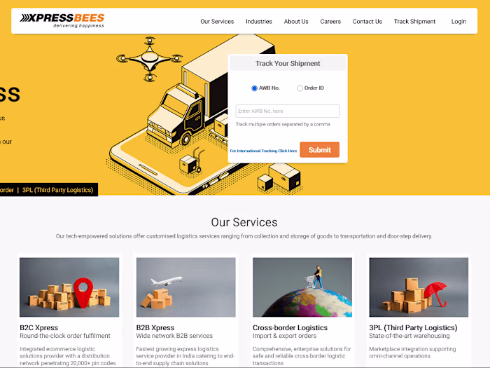 Courier Pickup, Delivery, Logistics Services & Supply Chain