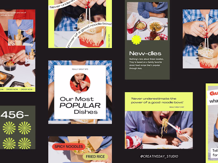 Newdles Asian Takeout Graphic Design