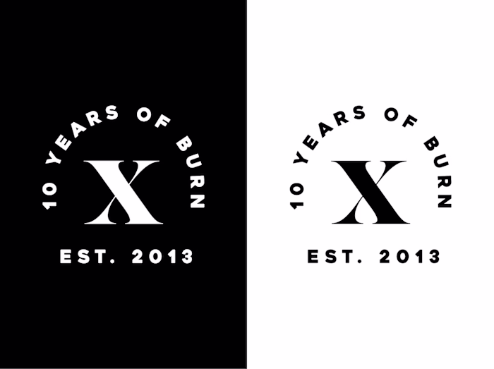 Burncycle 10 Year Anniversary Logo / Merch Design