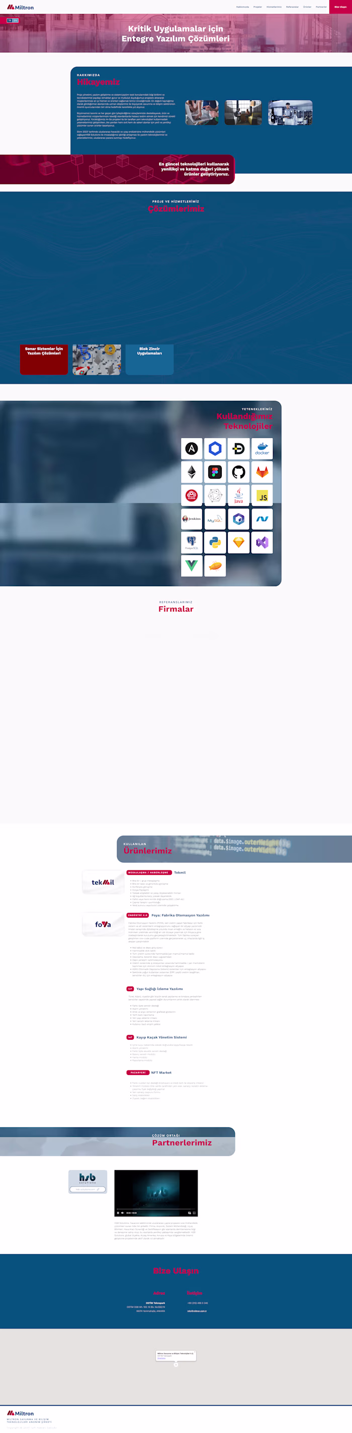 No-Code Website for Miltron