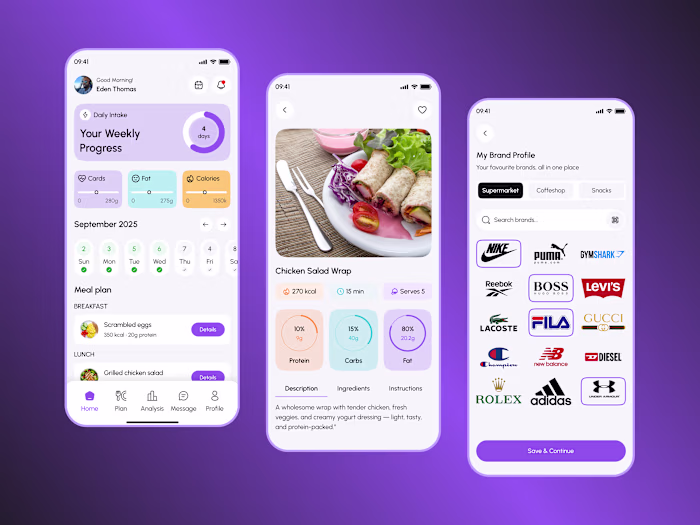 https://dribbble.com/shots/26556262-AI-Food-Tracker-App-UI