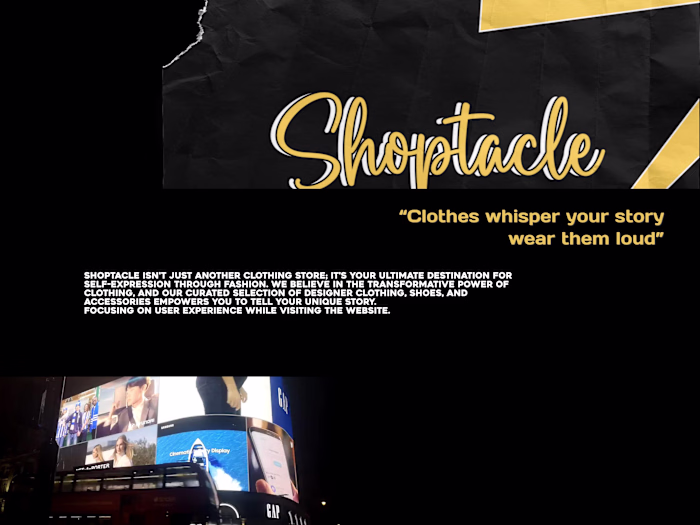 Fashion E-Commerce Website | Shoptacle