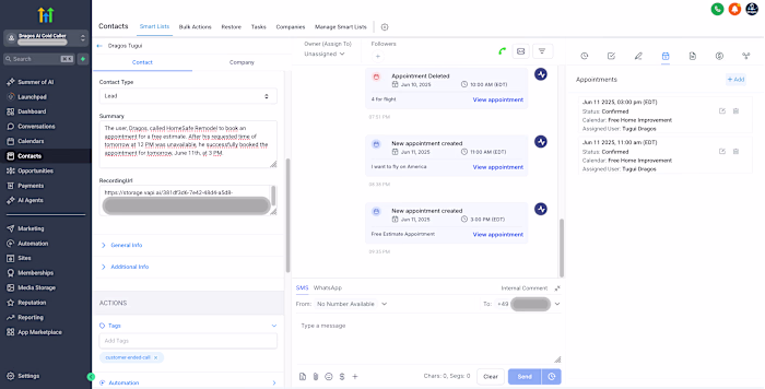 GoHighLevel Conversation AI Agent with Workflow, Pipeline & CRM
