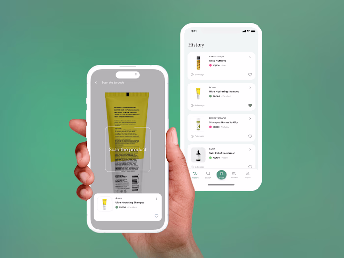 Mobile iOS App Cosmetic Scanner