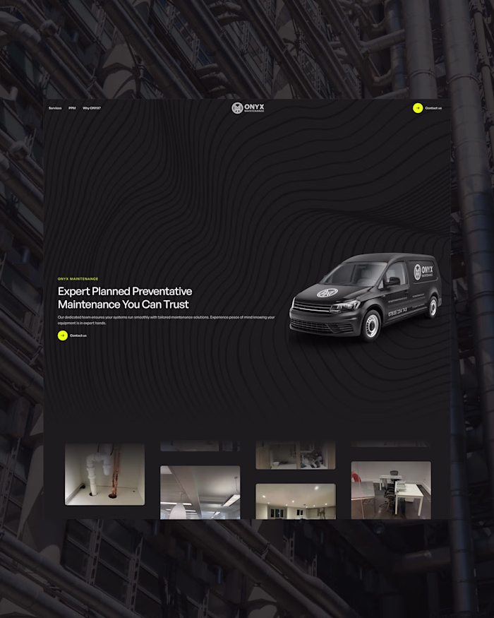 ONYX Maintenance Website and Branding