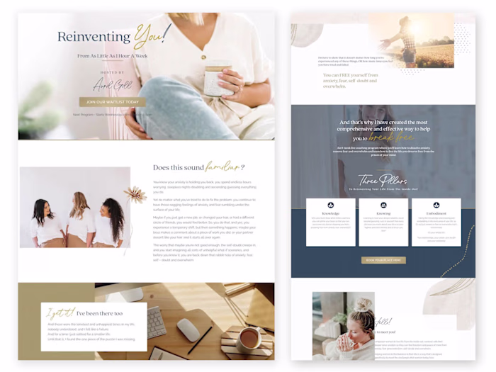 Kajabi Sales Page Design | Avril Gill