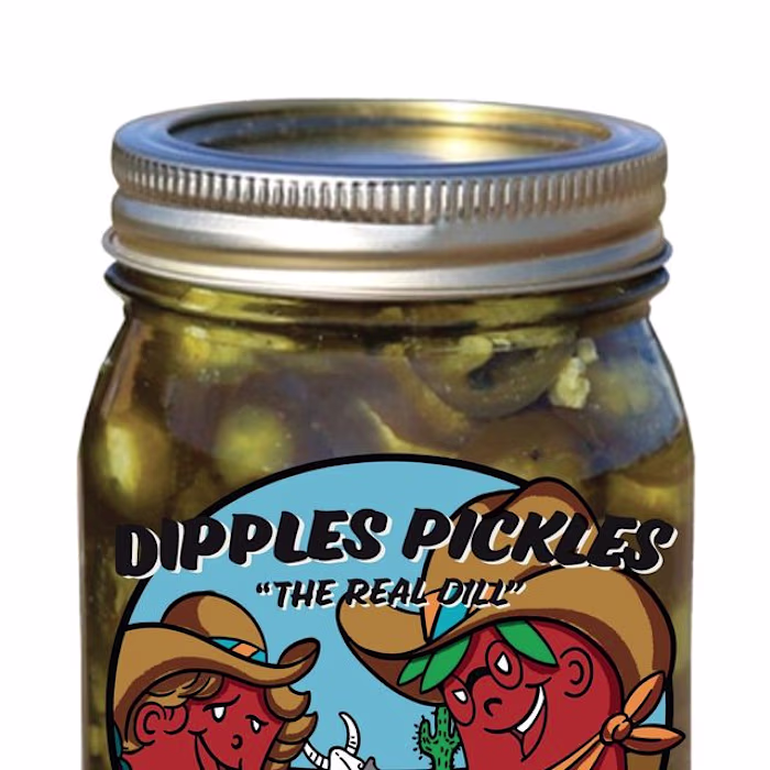 Dipples Pickles product packaging