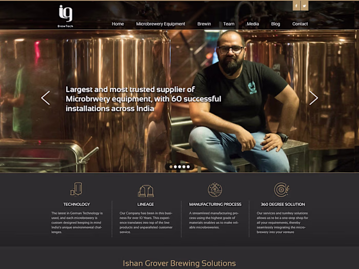 Website Design for Microbrewery
