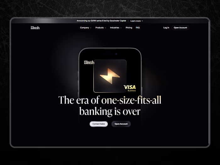 Slash – Complete Fintech Banking Website (Figma UI/UX Design)
