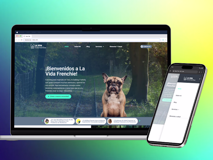 Sitio Web para Comunidad Canina: La Vida Frenchie