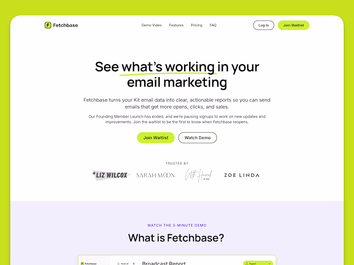 Fetchbase - Email Analytics Platform for Kit Creators