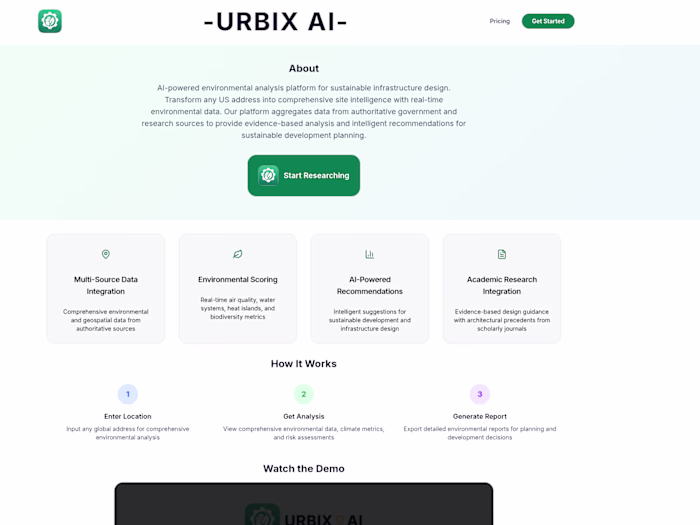 AI-powered Environmental Analysis Platform