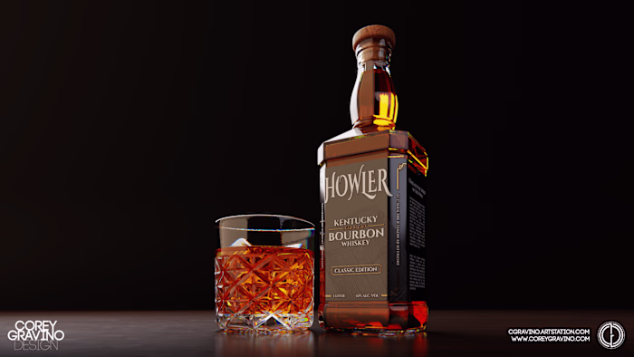 HOWLER WHISKEY  |  Product Render