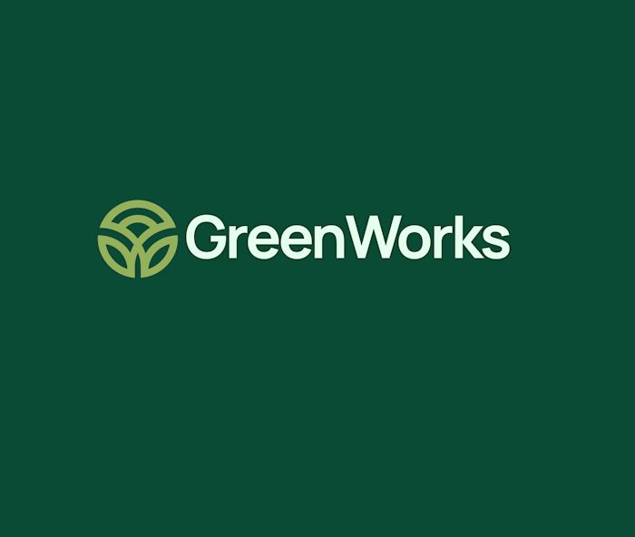 GreenWorks Logo Design for Modern Eco Sustainability Branding